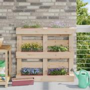 vidaXL Blomlådor för Euro-pallar 24 pcs Brun 36 x 13,5 x 9,5 cm