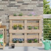 vidaXL Blomlådor för Euro-pallar 24 pcs Svart 13,5 x 9 x 9,5 cm