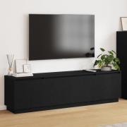 vidaXL TV-skåp med led Svart Ek 180 x 38 x 49 cm Konstruerat trä