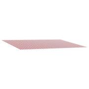 vidaXL Markisväv Röd och Vit 500 × 300 cm Polyester