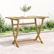 vidaXL Hopfällbart trädgårdsbord 110x55x75 cm massivt akaciaträ