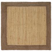 vidaXL Områdesmattor Grå 160 x 160 cm Jute