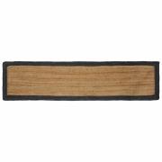 vidaXL Områdesmattor Naturlig och mörkgrå 60 x 200 cm Jute