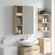 vidaXL Badrumsväggskåp Sonoma-ek 20 x 14 x 70 cm Konstruerat trä
