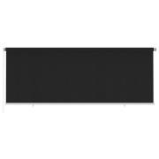 vidaXL Rullgardin utomhus 400x140 cm svart HDPE