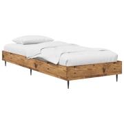 vidaXL Sängram Gammalt trä 80 x 200 cm Konstruerat trä