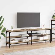 vidaXL TV-skåp Artisan Ek 160 x 30 x 50 cm Konstruerat trä och järn
