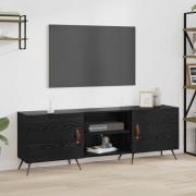 vidaXL TV-skåp Svart ek 150 x 30 x 50 cm Konstruerat trä