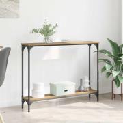 vidaXL Konsolbord Artisan Ek 100 x 22,5 x 75 cm Konstruerat trä