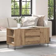 vidaXL Kaffeebord Artisan Ek 102 x 44,5 x 50 cm Konstruerat trä