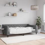 vidaXL Dagbädd mörkgrå 100x190 cm tyg