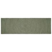 vidaXL Områdesmattor Olivgrön 80 x 250 cm Jute
