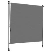 vidaXL Utomhus rullgardin Ljusgrå 120 x 270 cm