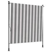 vidaXL Utomhus rullgardin Antracit och vitt 150 x 270 cm