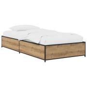vidaXL Sängram Artisan-ek 80 x 200 cm Konstruerat trä