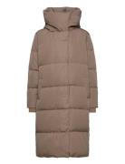 Object Objlouise Long Down Jacket Noos Beige