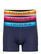 Lindbergh Neon Waistband Bamboo Boxers 3-Pack Blå