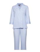 Lauren Ralph Lauren Homewear Lrl Heritage 3/4 Sl Classic Notch Pj Set ...