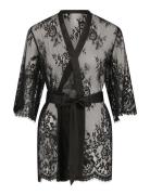 Hunkemöller Kimono Allover Lace Isabella Svart