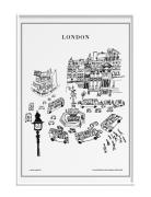 London Home Decoration Posters & Frames Posters Black & White Multi/pa...