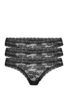 Lindex Brief Dana Thong 3 Pack Svart