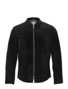 Jofama Clark Zipped Suede Shirt Jacke Svart