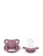 Filibabba 2-Pack Pacifiers - Dusty Rose +6 Months Lila