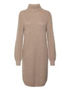 Object Objmalena L/S Rollneck Dress Beige