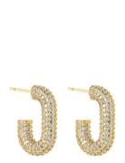 By Jolima U Rock Crystal Earring Guld