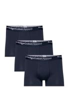 Knowledge Cotton Apparel 3-Pack Underwear - Gots/Vegan Marinblå