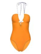 Becksöndergaard Solid Billa Swimsuit Orange