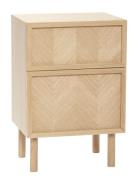 Herringb Sidebord Home Furniture Tables Beige Hübsch