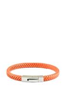 Edd. Leather Bracelet Singel Orange