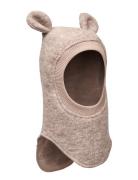 Huttelihut Balaclava Ears Soft Wool Beige