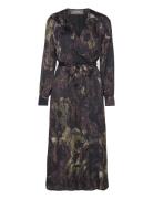 MOS MOSH Mmmarkella Marble Wrap Dress Svart