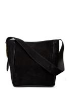 Masago Black Suede Shopper Väska Black Cala Jade