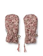 Wheat Mittens Zipper Tech Rosa