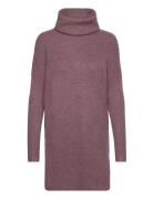 ONLY Onljana L/S Cowlnck Dress Wool Knt Noos Rosa