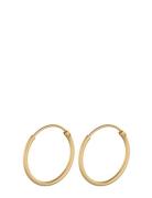 Pernille Corydon Micro Plain Hoops 15 Mm Guld