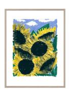 Sun And Sunflowers Home Decoration Posters & Frames Posters Botanical ...