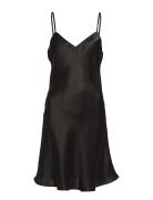 Lady Avenue Pure Silk - Slip W.cording Svart