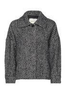 GANT Pattern Cropped Wool Jacket Svart