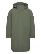 Calvin Klein Crinkle Nylon Down Parka Khaki Green