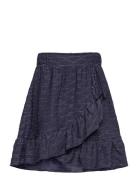 Kids Only Kogastra Glitter Fake Wrap Skirt Jrs Marinblå