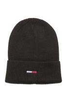 Tommy Hilfiger Tjw Elongated Flag Beanie Svart