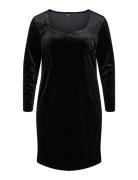 Zizzi Mlivia, L/S, Abk Dress Svart