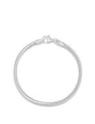 Nialaya Men's Silver Round Chain Bracelet Silver