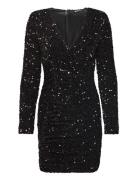 Gina Tricot Sequin Dress Svart