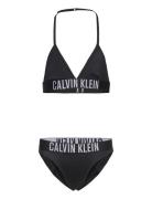 Calvin Klein Triangle Bikini Set Nylon Svart