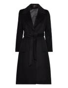 Lauren Ralph Lauren Wrap Wool-Lined-Coat Svart